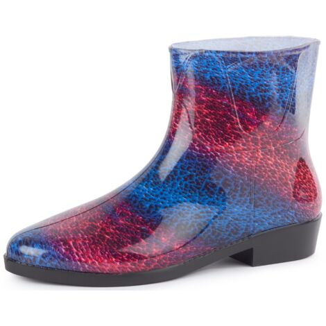 Ladeheid Kurze Gummistiefel Damen Elegant Regenstiefel Damen mit Muster LAZT201802 (Muster-23, 39 EU)