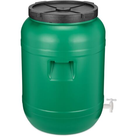 Garronda Weithalsfass 80 Liter Futtertonne mit Deckel ohne Dichtung– BPA-freier HDPE Futterbehälter für Wasser, Lagerung, Tierfutter, Sauerkraut und Gurken GD-0142