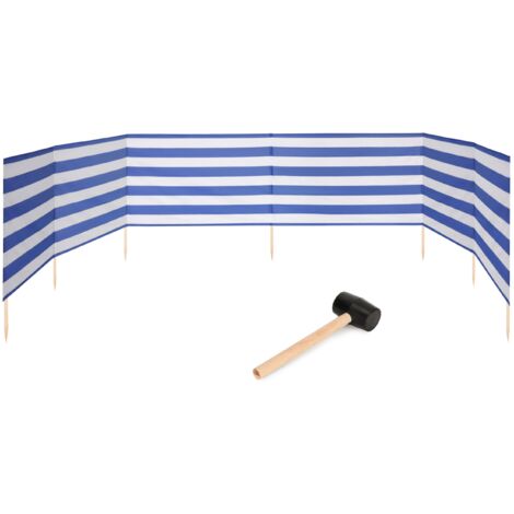 Garronda Strand Windschutz Sichtschutz 8m lang Plus Gummihammer GAEX001 (Streifen, 8 m) (1/5)