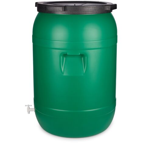 Garronda Weithalsfass 250 Liter Futtertonne mit Deckel ohne Dichtung– BPA-freier HDPE Futterbehälter für Wasser, Lagerung, Tierfutter, Sauerkraut und Gurken GD-0142