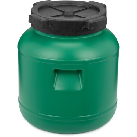 Garronda Weithalsfass 10 Liter Futtertonne mit Deckel ohne Dichtung– BPA-freier HDPE Futterbehälter für Wasser, Lagerung, Tierfutter, Sauerkraut und Gurken GD-0142