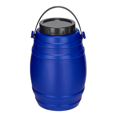 Garronda 4 Liter Behälter mit Deckel Futtertonne Weithalsfass BPA-frei Kleines Fass Wasser Box mit Deckel Ideal als transportbox Sichere Aufbewahrung und Lagerung GD-0086, Blau