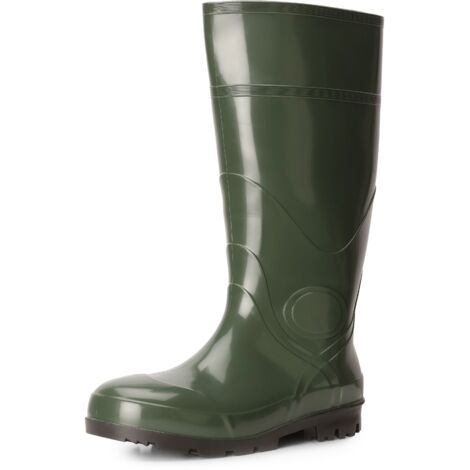 Ladeheid Gummistiefel Herren hoch Erwachsene wasserdichte Regenschuhe LA-914 (Grün, 44 EU)