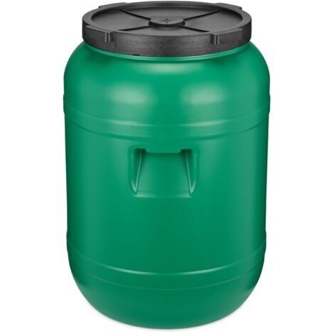 Garronda Weithalsfass 80 Liter Futtertonne mit Deckel ohne Dichtung– BPA-freier HDPE Futterbehälter für Wasser, Lagerung, Tierfutter, Sauerkraut und Gurken GD-0142