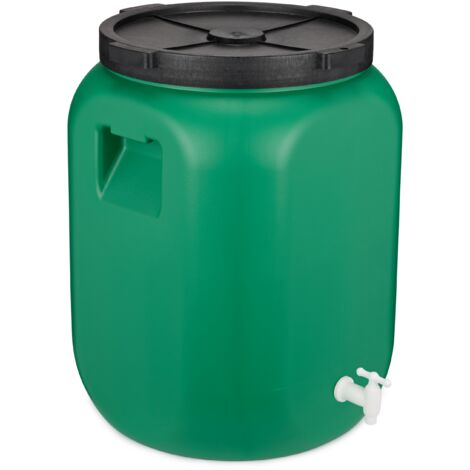 Garronda Weithalsfass 60 Liter Futtertonne mit Deckel ohne Dichtung– BPA-freier HDPE Futterbehälter für Wasser, Lagerung, Tierfutter, Sauerkraut und Gurken GD-0142