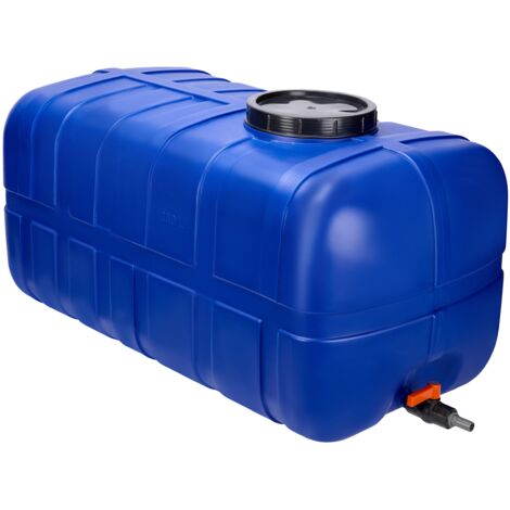 Garronda Wassertank 280 Liter Wasserbehälter mit Deckel Regenwassertank Großbehälter für Haushalt und Gewerbe GD-0098 (Blau)