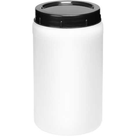 Garronda 2 Liter Behälter mit Deckel Futtertonne Weithalsfass BPA-frei Kleines Fass Wasser Box mit Deckel Ideal als transportbox Sichere Aufbewahrung und Lagerung GD-0085, Weiß