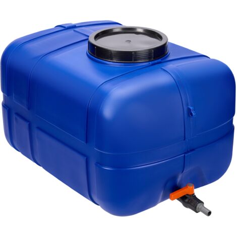 Garronda Wassertank 150 Liter Wasserbehälter mit Deckel Regenwassertank Großbehälter für Haushalt und Gewerbe GD-0098 (Blau)