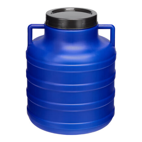 Garronda 5 Liter Weithalsfass aus BPA-freiem Futtertonne Fass Universalfass Lebensmittel Fass Regenfass für Garten Regentonne mit Deckel Regenwassertonne für Garten Wassertonne GD-0078, Blau (1/5)