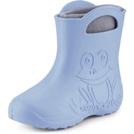 Ladeheid EVA Kinder Jungen Mädchen Gummistiefel Regenschuhe gefüttert LA-CA-03 (Hellblau, 22/23 EU) (1/5)