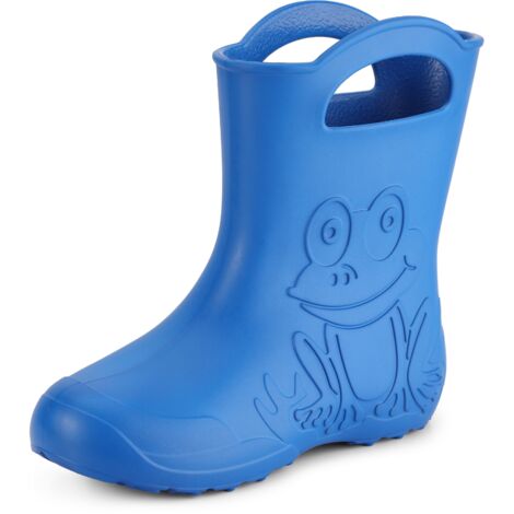Ladeheid EVA Gummistiefel Damen federleichte wasserdichte Damenschuhe Regenschuhe LA-CA-09 (Blau, 36/37 EU)