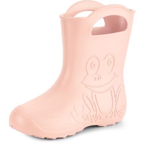 Ladeheid EVA Gummistiefel Damen federleichte wasserdichte Damenschuhe Regenschuhe LA-CA-09 (Puderrosa, 36/37 EU)