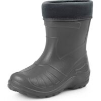 Ladeheid Gummistiefel Kinder federleichte und wasserdichte EVA Thermo Regenstiefel Gummistiefel gefüttert KL050 (Graphite, 31 EU)