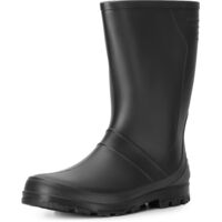 Ladeheid Damen und Herren PVC Gummistiefel LA-959 (Schwarz, 47 EU)