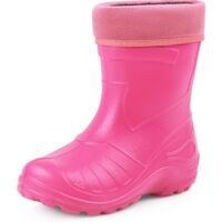 Ladeheid Gummistiefel Kinder federleichte und wasserdichte EVA Thermo Regenstiefel Gummistiefel gefüttert KL050 (Rosa, 27 EU)