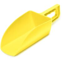 Garronda Futterschaufel ca. 1000 g – ergonomische Schaufel für Futter, Granulat, Streu & Dünger – robuster Kunststoff – BPA-frei, leicht zu reinigen – GD-0153, Gelb