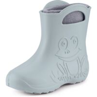 Ladeheid EVA Kinder Jungen Mädchen Gummistiefel Regenschuhe gefüttert LA-CA-03 (Grau, 32/33 EU)