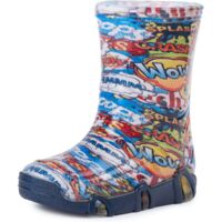 Ladeheid Kinder Mädchen Jungen Gummistiefel SwkBW (Mehrfarbig Wow, 27/28 EU)