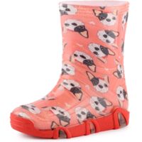 Ladeheid Kinder Mädchen Jungen Gummistiefel SwkBW (Pink Hunde, 21/22 EU)