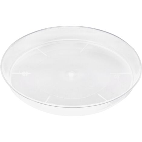 Garronda Soucoupes pour Pots Horticulture Ronds GD-0026 (Transparent, ⌀ 14cm H 2,2cm)