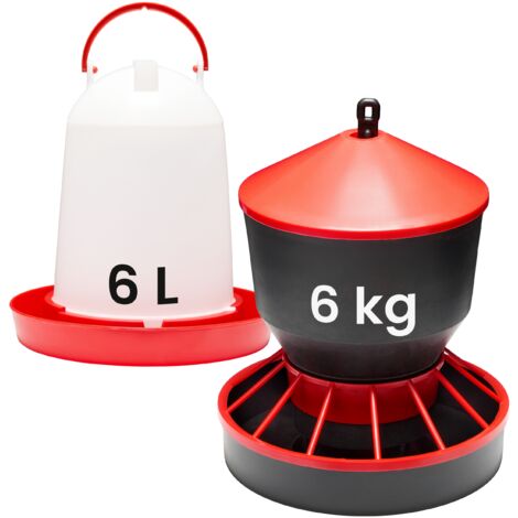 Garronda Mangeoire Poule Antinuisible 22 Kg - Distributeur De Graines Volaille Avec Couvercle Et Poignée - Idéale Pour Poules, Poussins Et Élevage