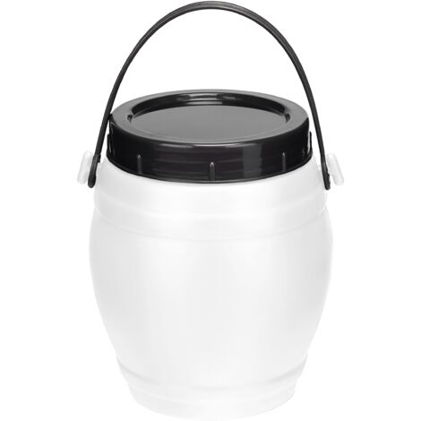 Garronda Bidon Eau 1,5 litres BPA-Free Petit Fût pour Transport et Stockage Sécurisé GD-0086, Blanc