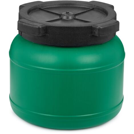 Garronda 5L Fût Plastique Alimentaire Sans BPA – Récupérateur d'Eau Bidon Alimentaire avec Couvercle pour Eau, Choucroute, Croquettes, Fermentation GD-0142