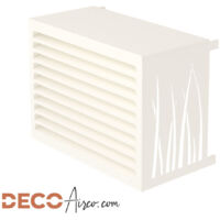 Cache climatiseur DECOAirco Blanc crème - Taille S (H70, L90, P50-65cm)