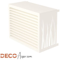 Cache climatiseur DECOAirco Blanc crème - Taille M (H85, L105, P55-70cm)