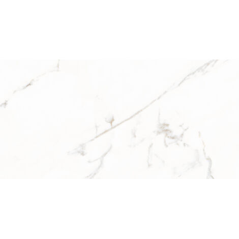 Carrelage sol/mur effet marbre blanc doré VERA Full lappato int/ext l.60 x L.120 cm CERALUX