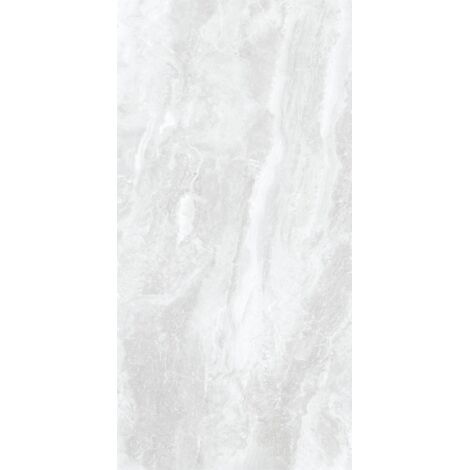Carrelage sol/mur effet marbre clair ANTIQUE WHITE Mat int/ext l.60 x L.120 cm CERALUX
