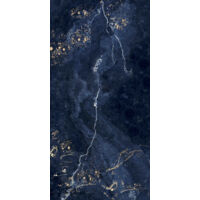 Carrelage sol/mur effet marbre bleu – Full lappato brillant – Dimensions L.60 x L.120 cm – Épaisseur 7 mm – Bords rectifiés