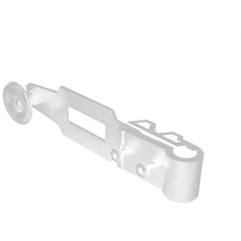 Poignée de manœuvre pour espagnolette de volet battant – Aluminium et composite – Blanc – Résistante aux intempéries – Compatible volets bois, PVC, alu