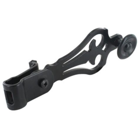 Poignée pour espagnolette noire – Aluminium et composite – Résistante aux UV et intempéries – Style traditionnel pour volet battant (1/4)