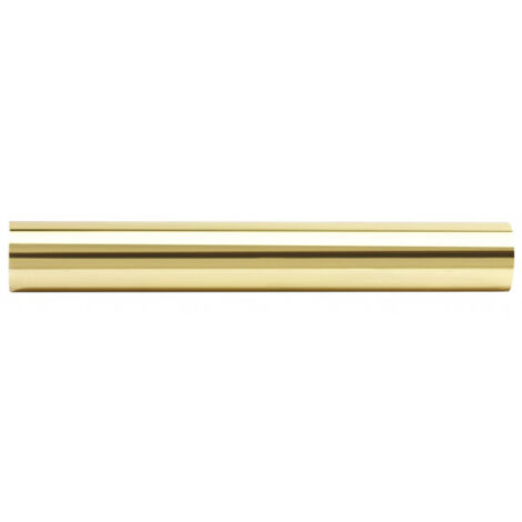 Barre à rideaux dorée – Longueur 1500 mm – Ø 28 mm – Finition métallisée satinée – Pour voilages et rideaux – Compatible supports standard