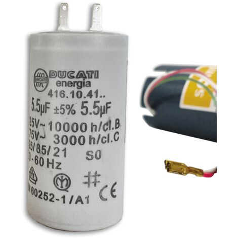 Lot De 4 - Condensateurs 2,5 µF Pour Moteurs De Volets Roulants Compatible Somfy Simu Nice Forme Cylindrique 2 Cosses Faston 450v 6nm 88616009
