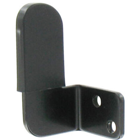 Support pour poignée d'espagnolette standard – Noir – Avec protection intégrée – Pour volet battant – Fixation murale