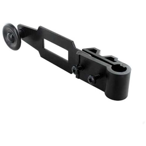 Poignée de manœuvre pour espagnolette de volet battant – Aluminium et composite – Noir – Résistante aux intempéries – Compatible volets bois, PVC, alu