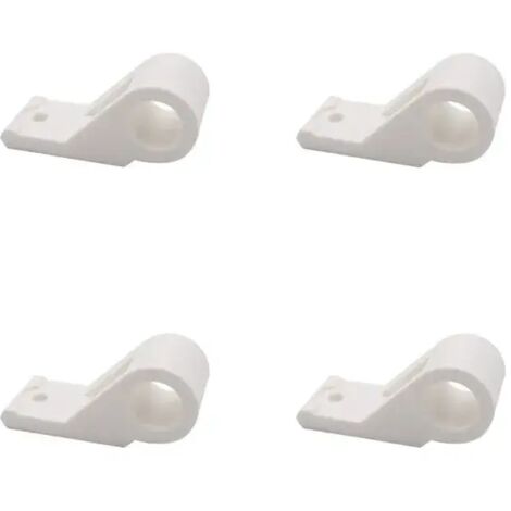 Lot de 4 colliers déportés pour espagnolette – Système de fermeture pour volets battants – Blanc mat en polyamide durable – Fabrication française (1/5)
