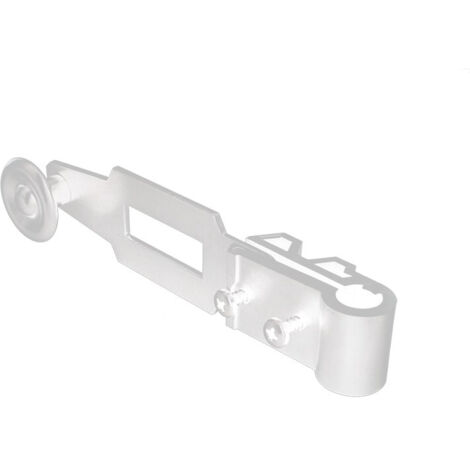 Poignée espagnolette standard - Ø 14 mm - alu & composite - extérieur - Blanc