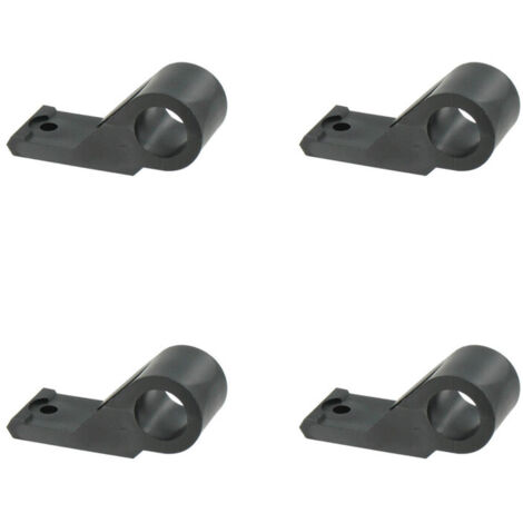 Store Menuiserie – Lot de 4 colliers déportés pour espagnolette – Composite noir – Entraxe de fixation 20mm – Pour volets battants bois et alu