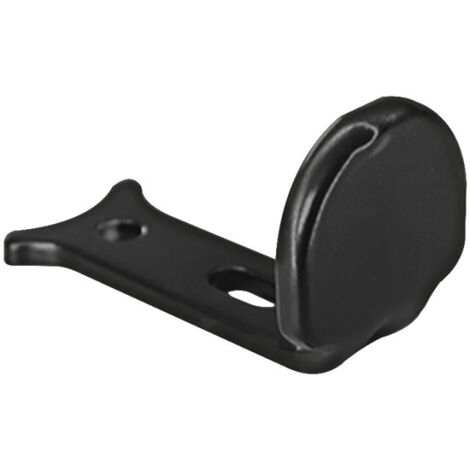 Store Menuiserie – Butée d'espagnolette composite et aluminium noir – Arrêt pour volet battant – Longueur 65 mm – Entraxe 25 mm pour installation facile (1/4)
