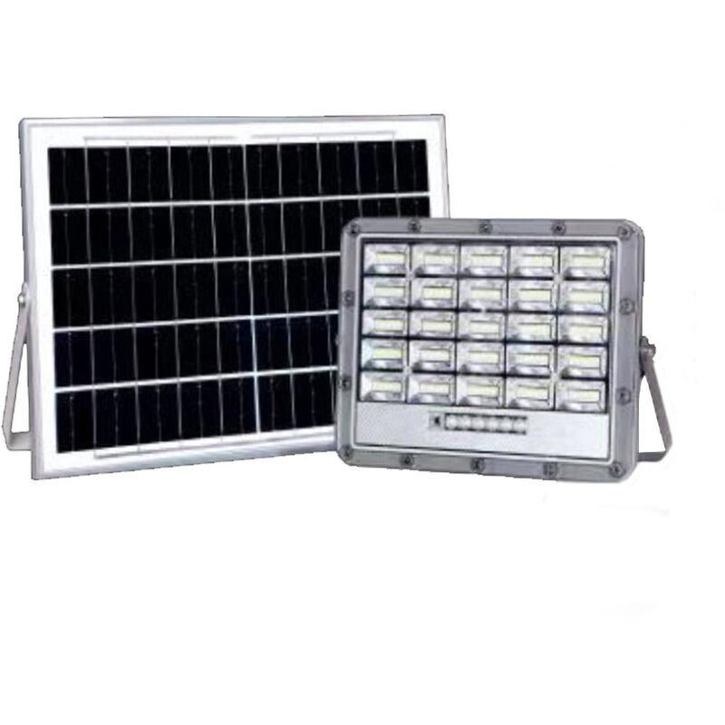 Faro Led Solare 200W Faretto Esterno Con Pannello Solare Proiettore  Indicatore Di Carica Con Telecomando Luce Fredda : : Illuminazione