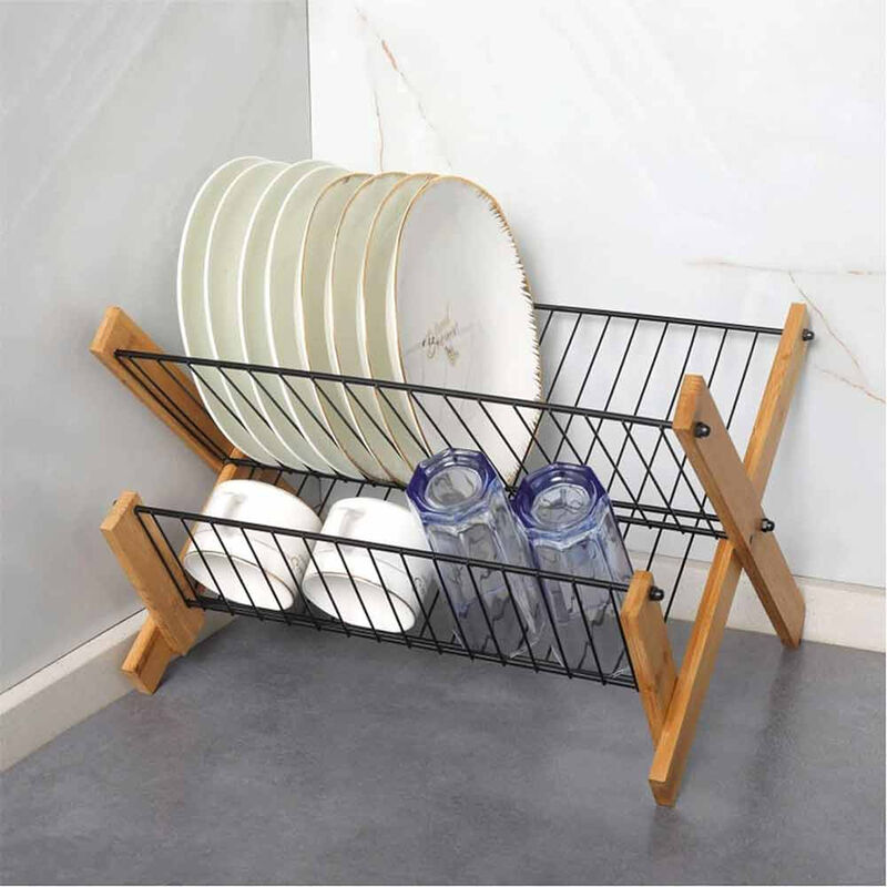 Cabilock 2pezzi Scolapiatti Multifunzionale Per Lavello Mensola Portaoggetti Da Cucina Scaffale Asciugatura Materiale Plastico Resistente Design Ventilato Piccolo Ed Elegante Facile Da Puli