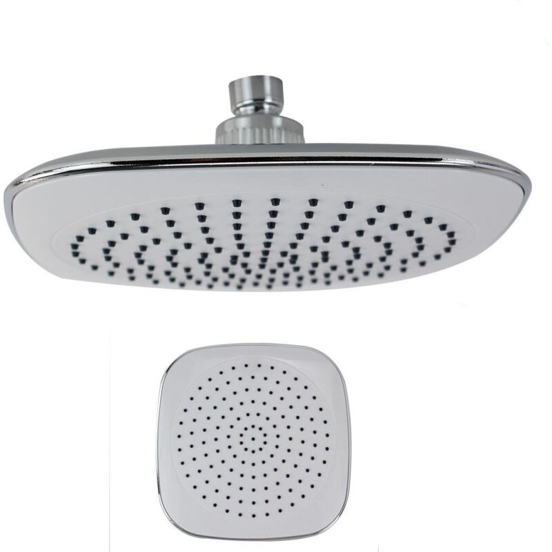 Soffione per doccia da bagno quadrato 20x20 cm in abs effetto pioggia con filtro anticalcare ad alta pressione - Soffioni doccia e Saliscendi doccia - Bagno - Casa & Arredamento