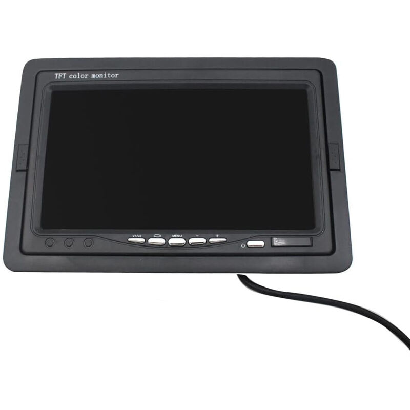 Monitor per Auto, Display LCD TFT a Colori da 4,3 Pollici Monitor per Telecamera di Backup Monitor Retrovisore per Retromarcia, Regolabile a 180