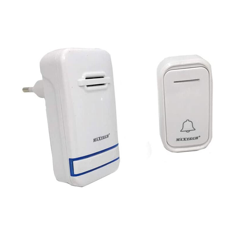 Campanello wireless senza fili con spina incorporata 38 melodie wifi  doorbell volume regolabile indicatore led