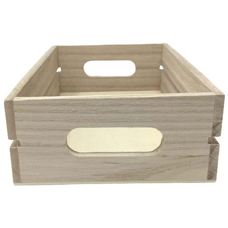 Vetrineinrete® Set 3 vassoi in Legno rettangolari per decoupage