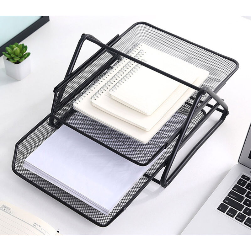 Portadocumenti Per Scrivania HORRAu - Organizer A4 Impilabile In MDF - Foto 8