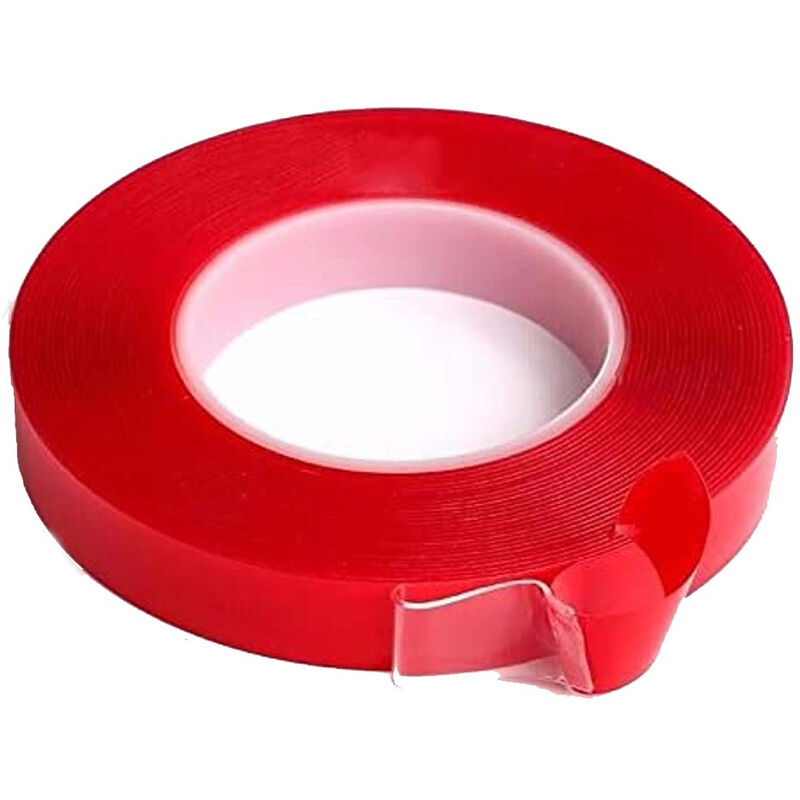 Nastro Biadesivo Acrilico Forte 12mm - Per Strisce LED 220V, Trasparente E Resistente Al Calore - Foto 5